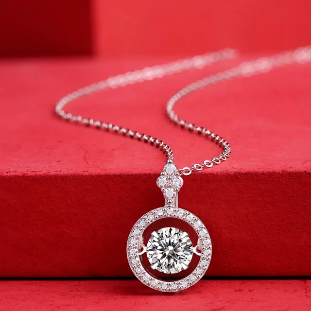 Unbranded Jewelry Moissanite Pendant Necklace product detail image 4