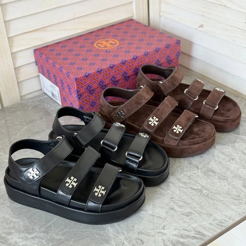 Tory Burch Sandals Kira platform with logo-embellished adjustable straps image 2