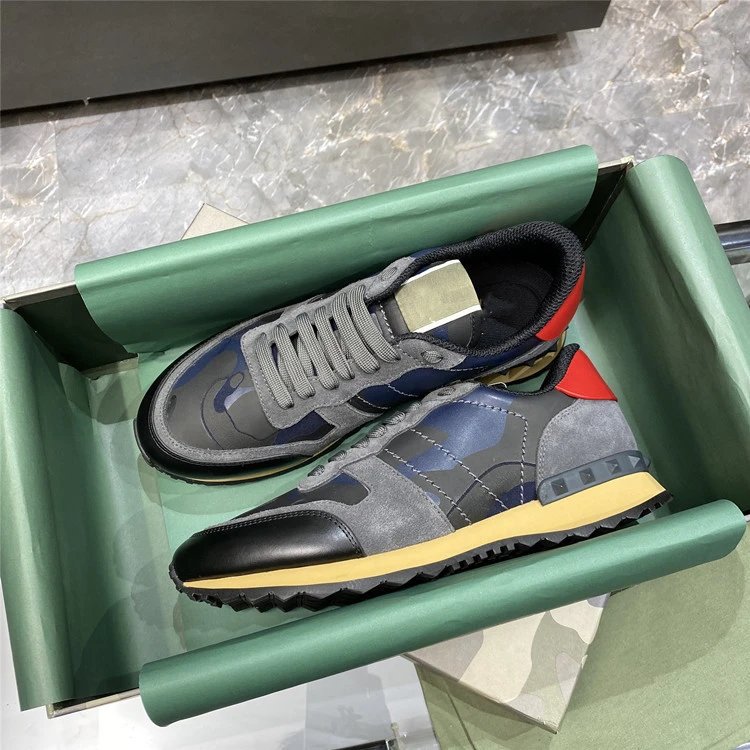 Unbranded Sneakers Low-Top Camouflage Studded — 4