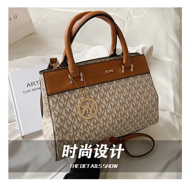 ELKORS Handbags Monogram top-handle satchel with detachable shoulder strap product detail image 5