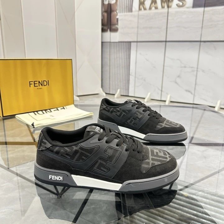 Fendi Sneakers Low-top FF monogram lace-up image 5