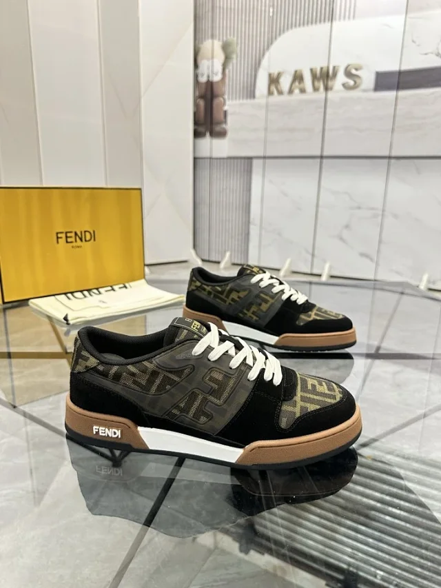 Fendi Sneakers Low-top FF monogram lace-up product detail image 2