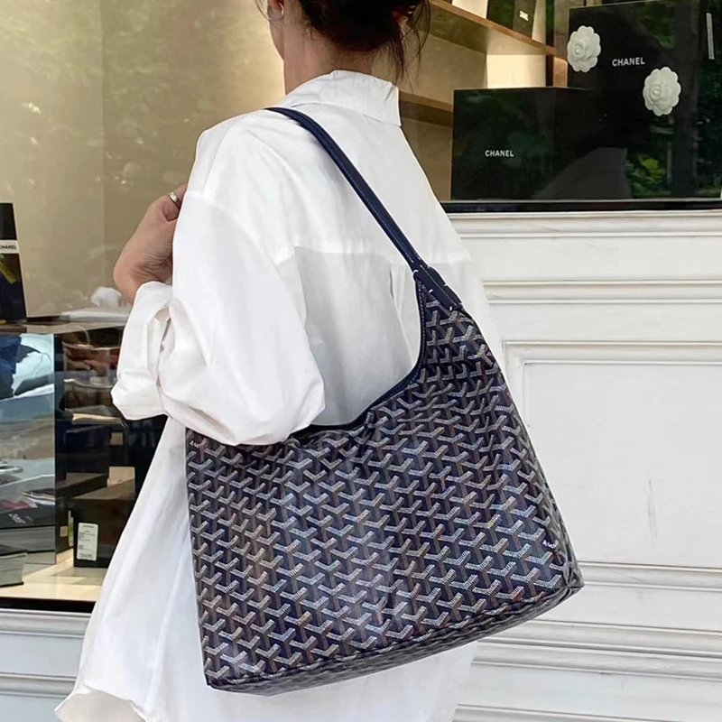 Goyard Shoulder Bags Goyardine hobo bag — High quality large hobo Sapphire blue