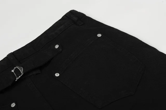 Unbranded Jeans K5621 bootcut with metal horsebit pocket details product detail image 18