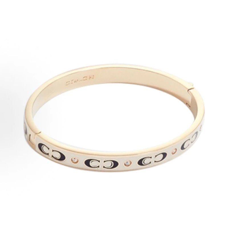 Coach Jewelry Signature C Hinge Bangle Bracelet image 5