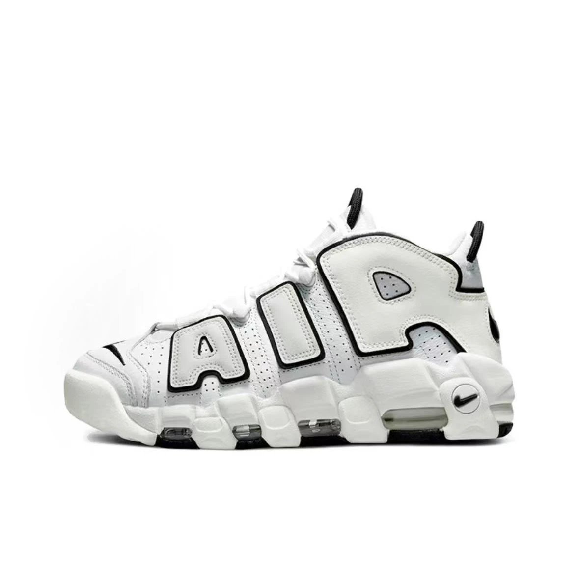 Nike Sneakers Air More Uptempo — Black and white line