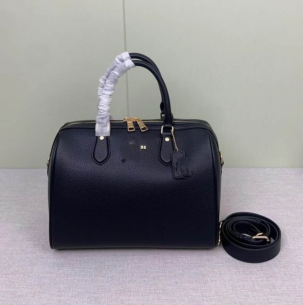 Coach Handbags Rowan Satchel — 26 cm Large size, black color