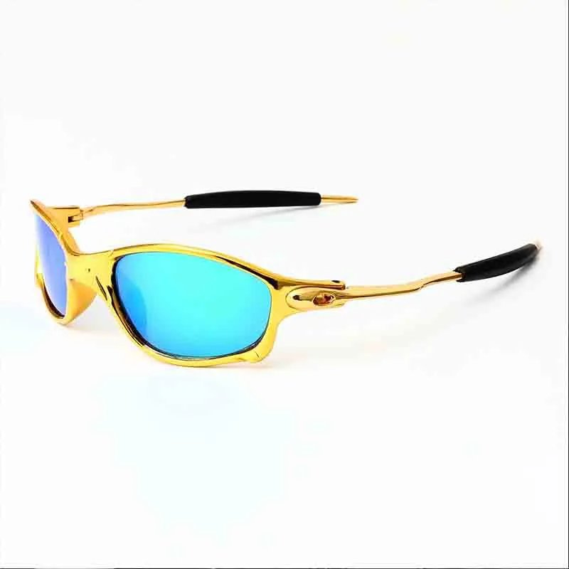 Unbranded Eyewear Metal-frame wraparound sunglasses with oval temple accents product image