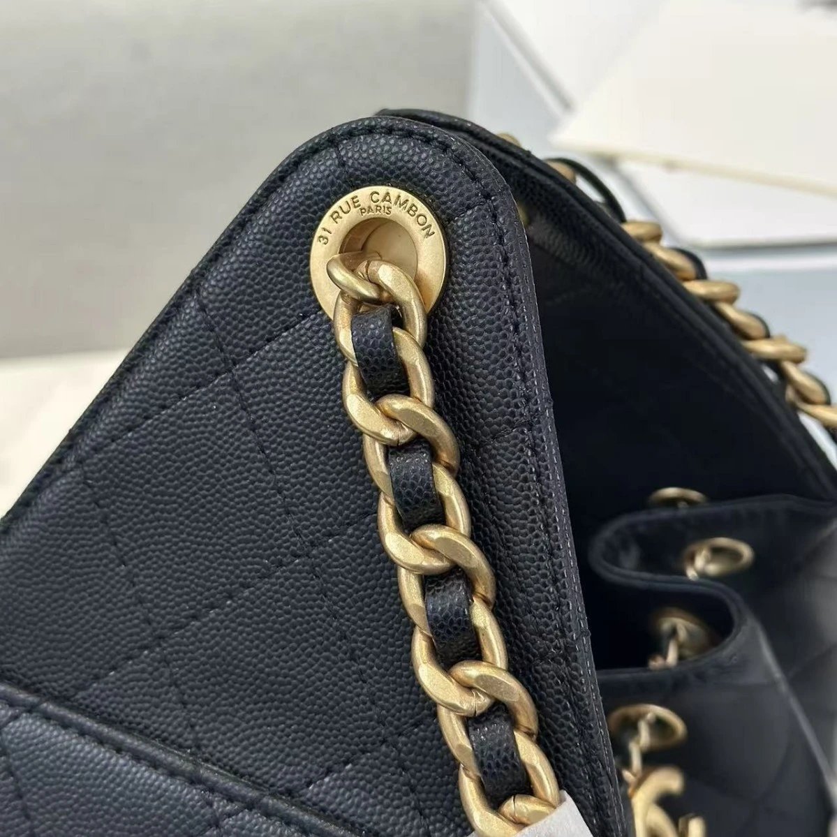 Chanel Shoulder Bags 25 drawstring chain bag image 6