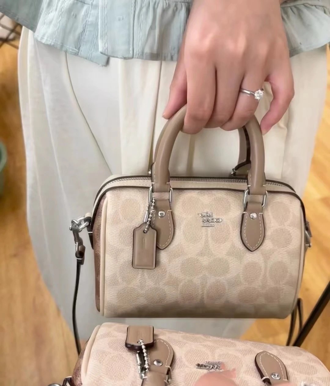 Coach Handbags Rowan Satchel — Milk tea powder