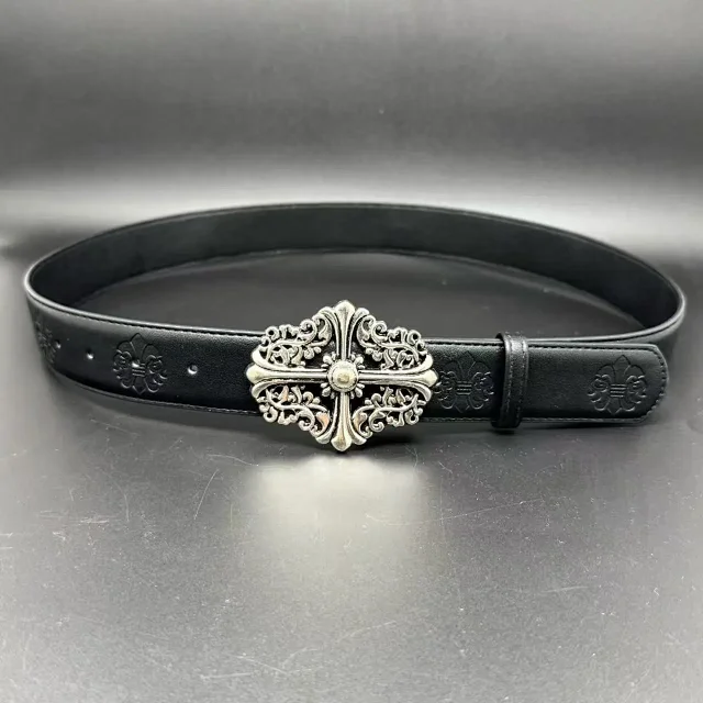 Unbranded Belts Embossed Cross Pattern with Ornamental Buckle product detail image 17