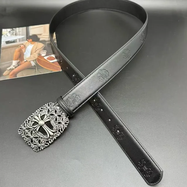 Unbranded Belts Embossed Cross Pattern with Ornamental Buckle product detail image 11