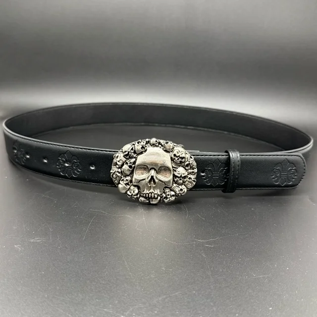 Unbranded Belts Embossed Cross Pattern with Ornamental Buckle product detail image 5