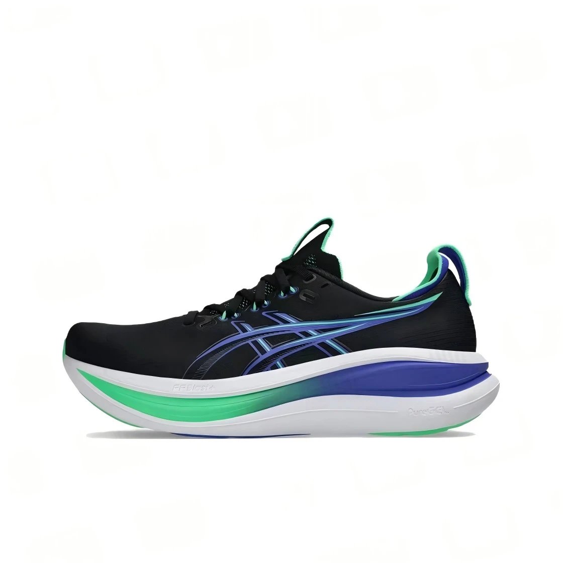 ASICS Sneakers GEL-NIMBUS 28 — Men's black and green shoes