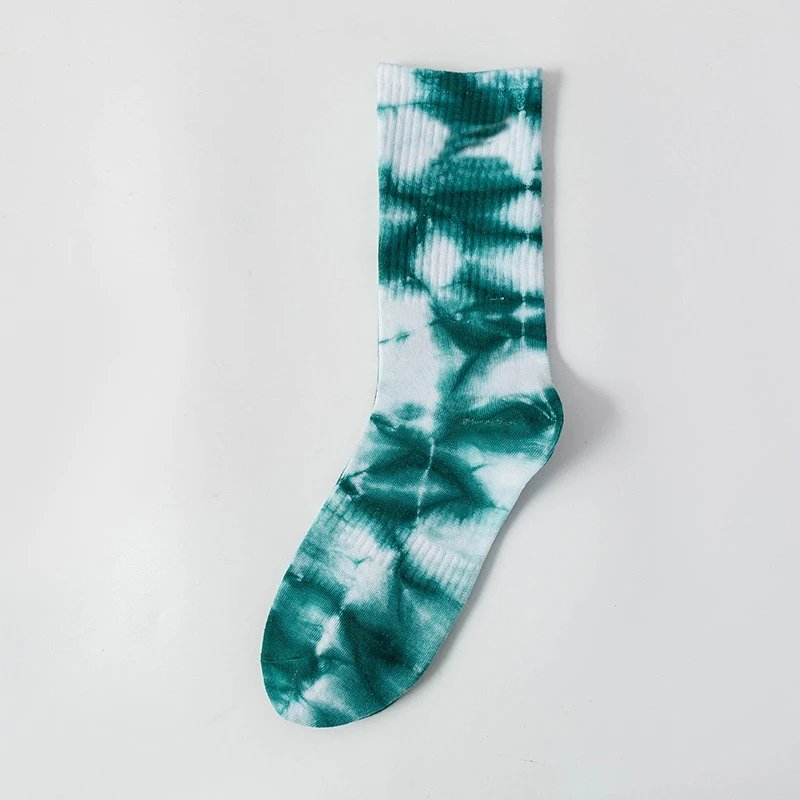 Unbranded Socks Tie-Dye Crew — Dark green