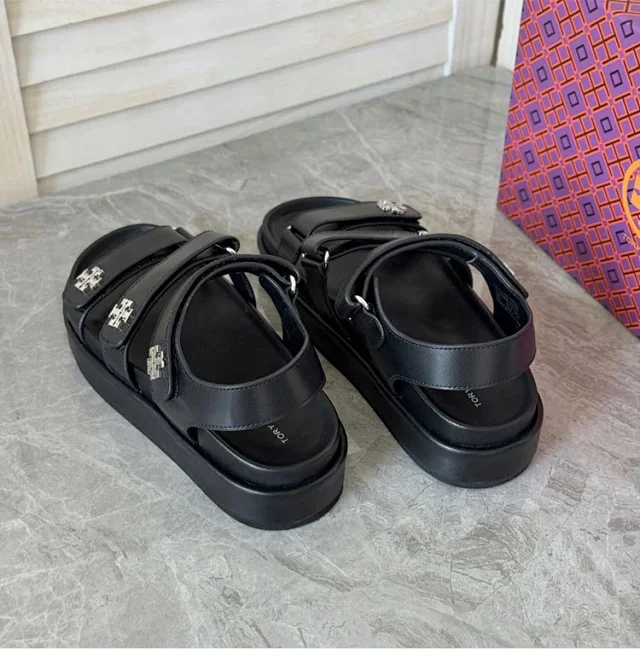 Tory Burch Sandals Kira platform with logo-embellished adjustable straps product detail image 5