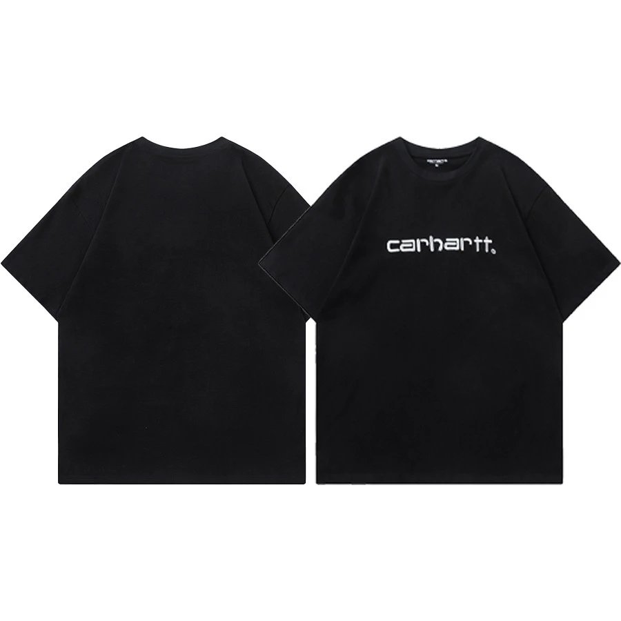 Carhartt T-Shirts Short-Sleeve Pocket T-Shirt with Logo Patch — 03 Black