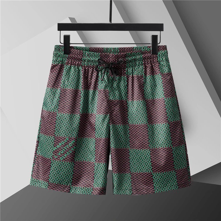 Louis Vuitton Shorts Elastic Drawstring Monogram-Print — 3750 green
