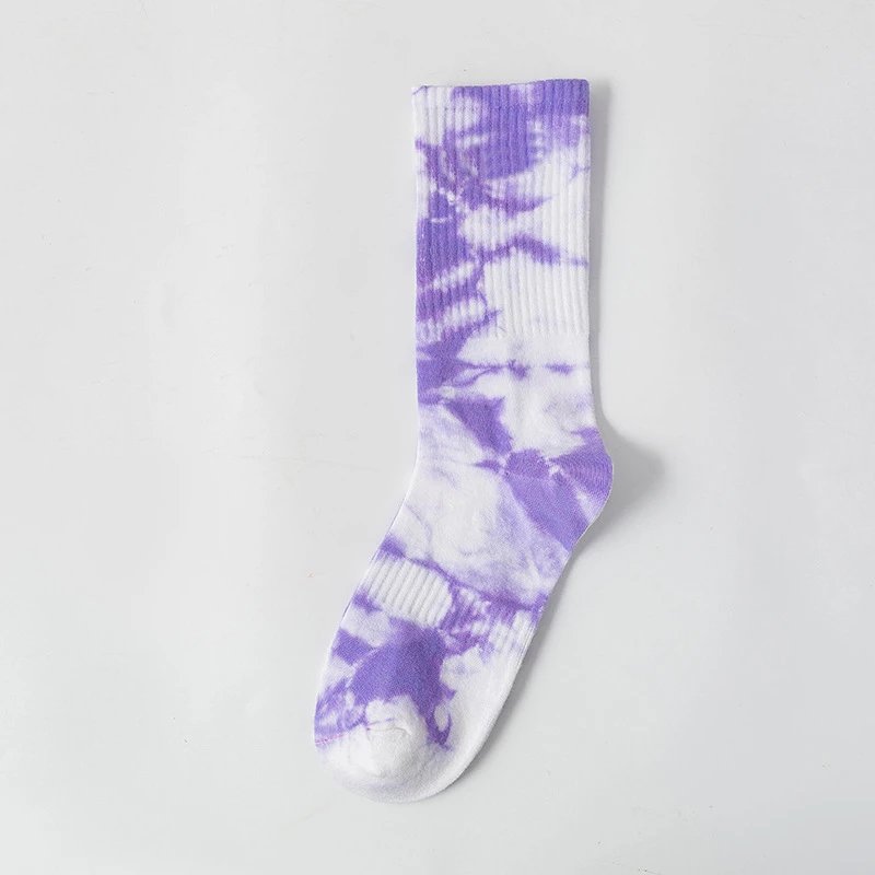 Unbranded Socks Tie-Dye Crew — purple