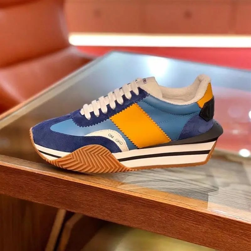 Unbranded Sneakers Low-top lace-up with striped platform soles image 3