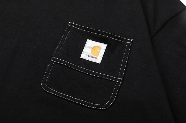 Carhartt T-Shirts Short-Sleeve Pocket T-Shirt with Logo Patch product detail image 7
