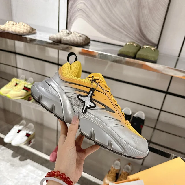 Unbranded Sneakers High-Top Chunky Sole with Mesh Panels and Hanging Charm product detail image 1
