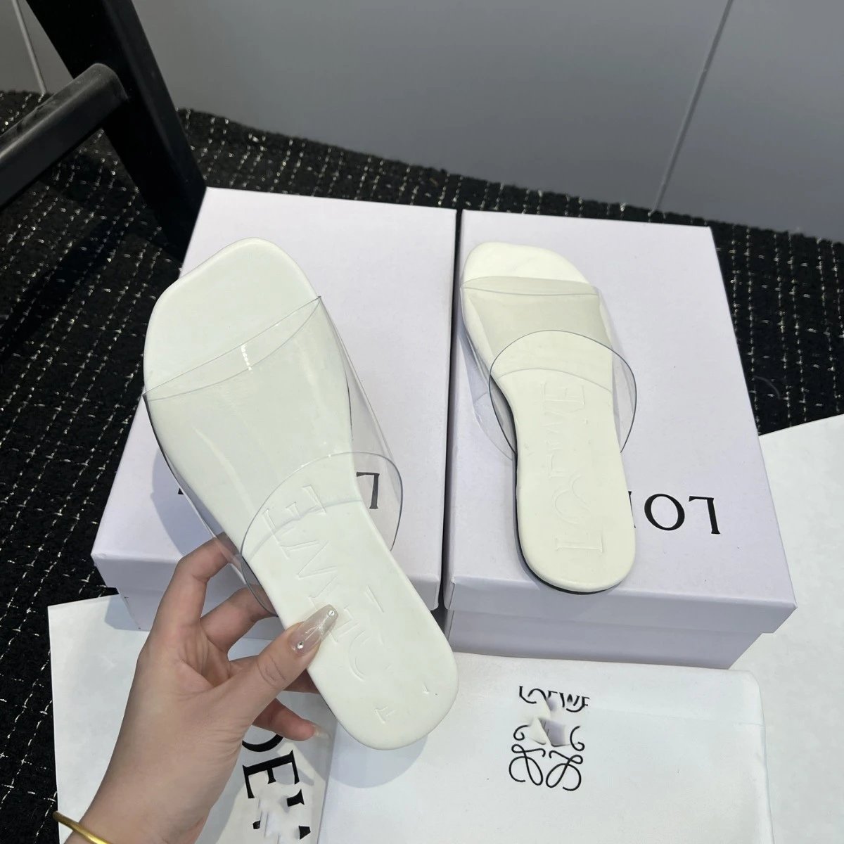 Loewe Sandals Anagram Cutout Slide image 4