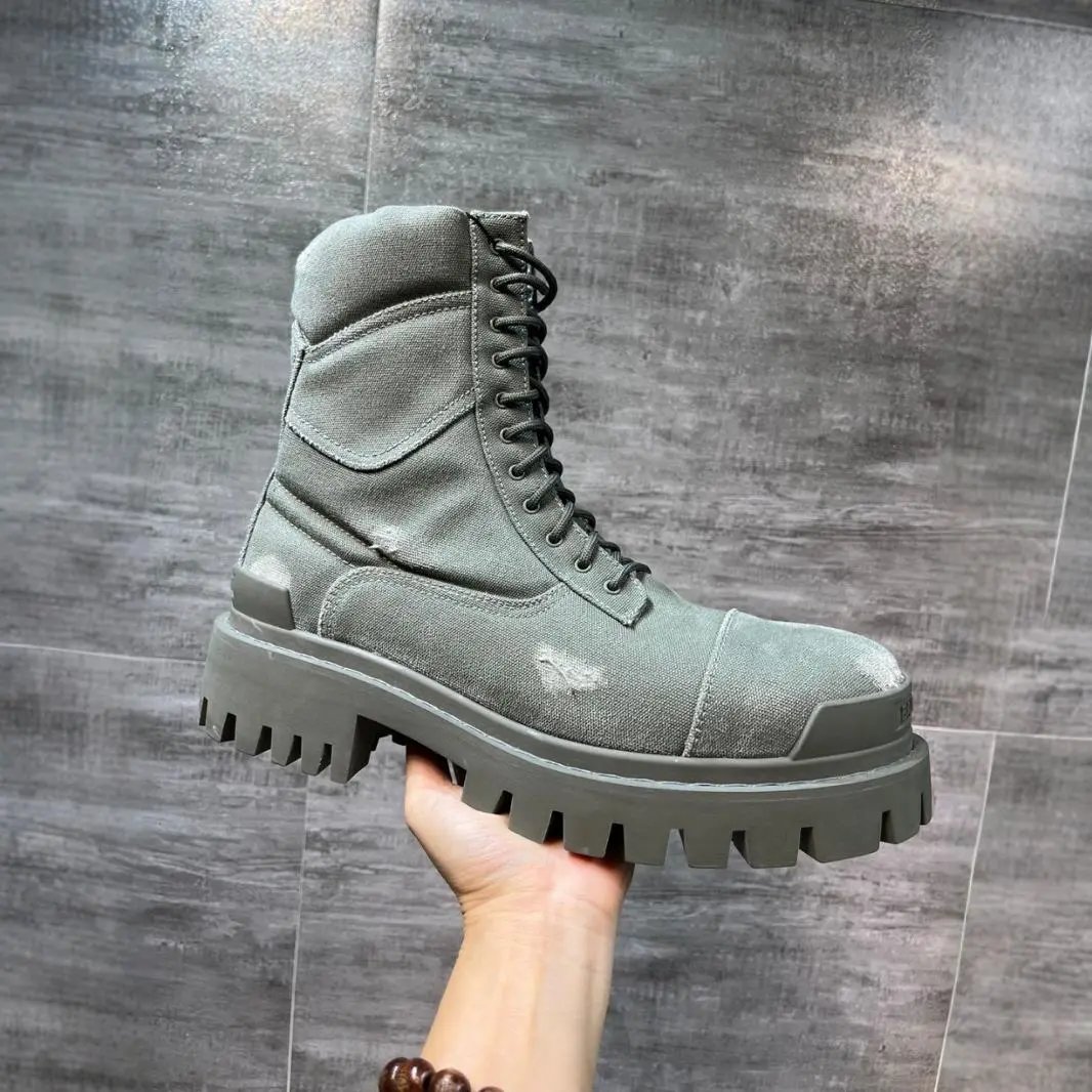 Unbranded Boots Lace-Up Ankle with Lug Soles image 2