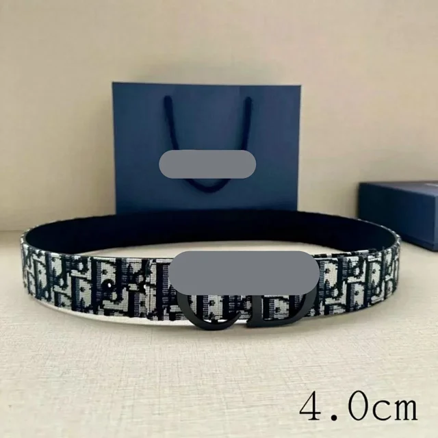 Unbranded Belts Monogram-pattern buckle belt product detail image 3