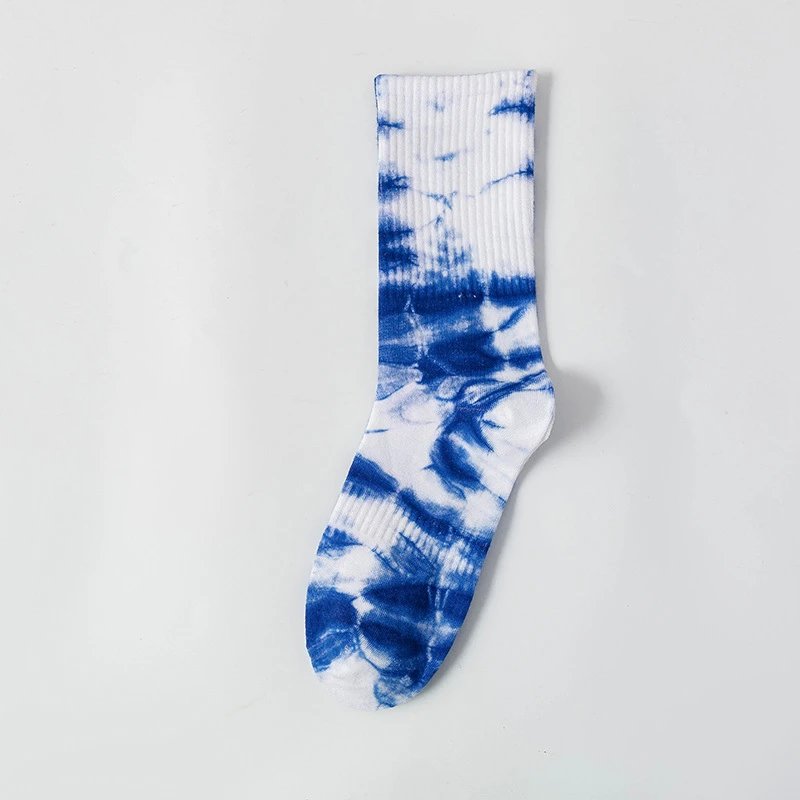 Unbranded Socks Tie-Dye Crew — Blue