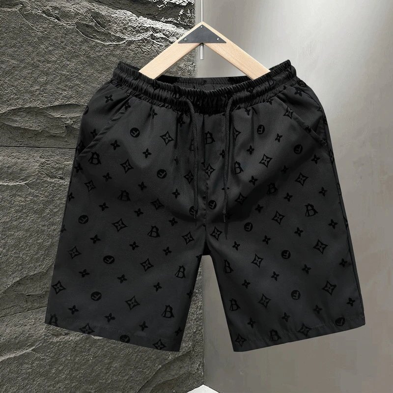 Versace Shorts Elastic-waist drawstring all-over logo-print — 6 K 269-AB Payment