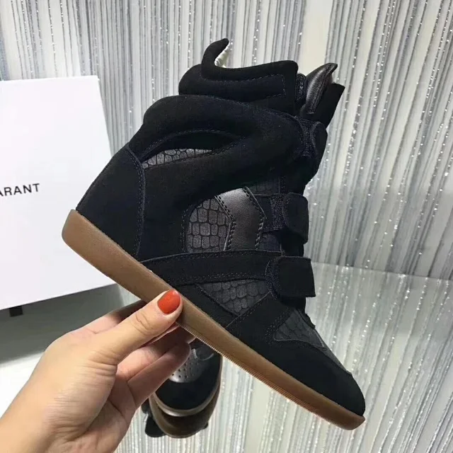 Isabel Marant Sneakers Bekett Hidden-Wedge High-Top Strap product detail image 9