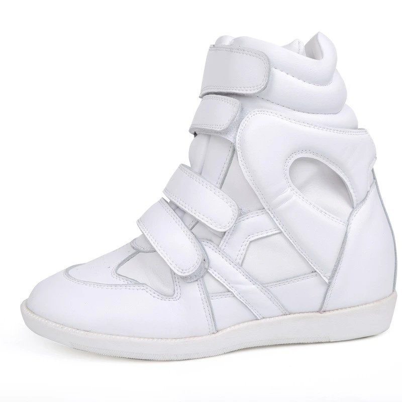 Isabel Marant Sneakers Bekett Hidden-Wedge High-Top Strap — white