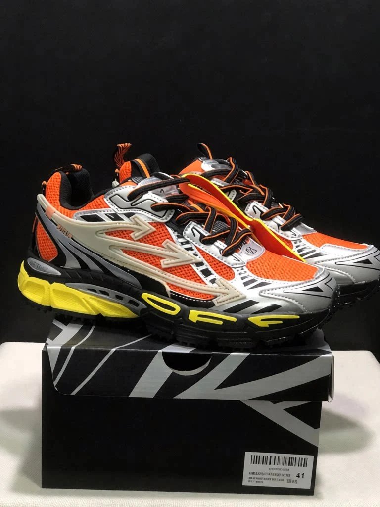 Off-White Sneakers Torre chunky mesh — Silver Orange