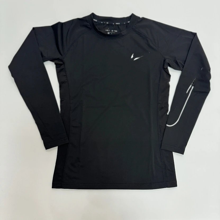 Nike Dri-FIT sleeveless compression tank top — 223 model small label tight-fitting long-sleeve black