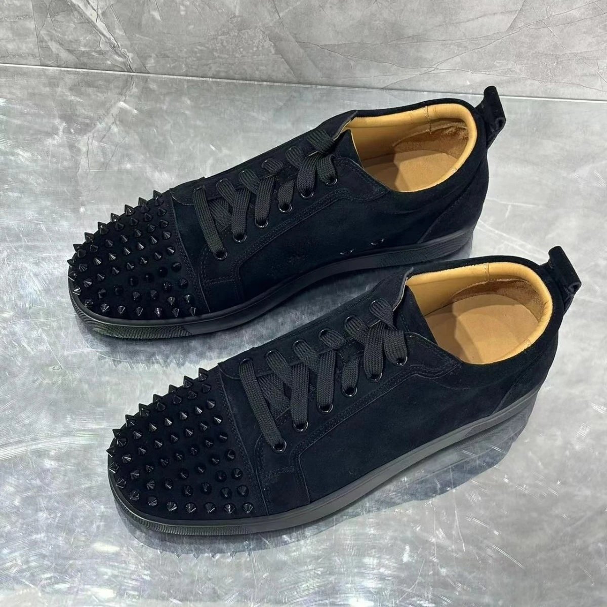Unbranded Sneakers Low-Top Lace-Up with Studded Toe Cap image 2