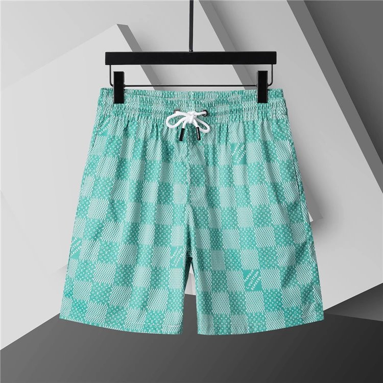 Louis Vuitton Shorts Elastic Drawstring Monogram-Print — 3747 light blue