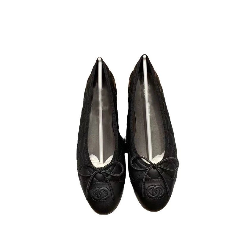 Chanel Casual Shoes Ballet Flats with Bow and CC Toe Logo image 5