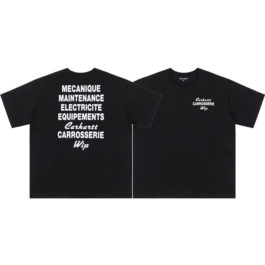 Carhartt T-Shirts Short-Sleeve Pocket T-Shirt with Logo Patch — 20 black