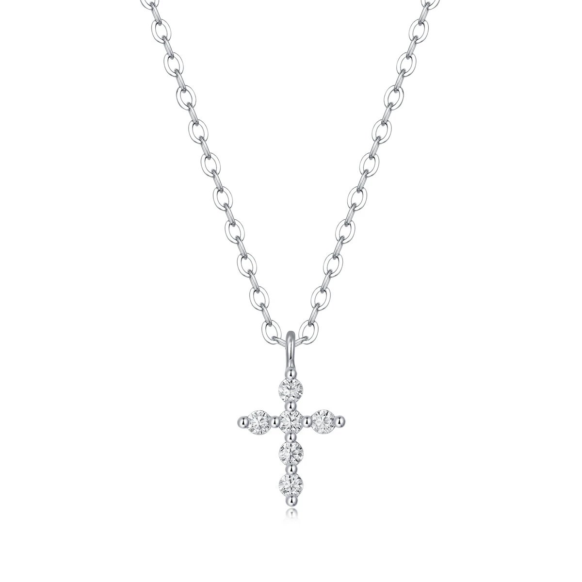 Unbranded Jewelry Moissanite Pendant Necklace — (S 925 Sterling Silver Mossam SN 12316