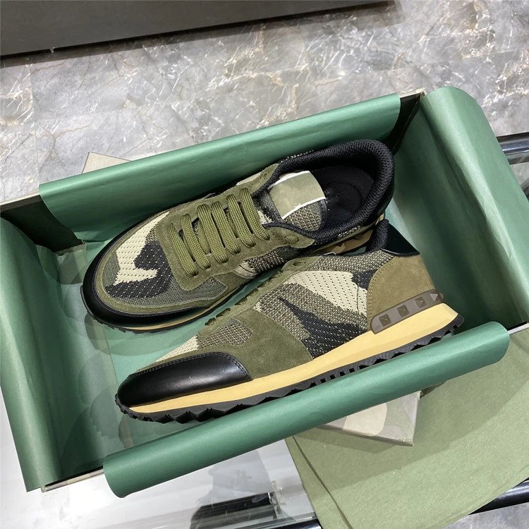 Unbranded Sneakers Low-Top Camouflage Studded — 3
