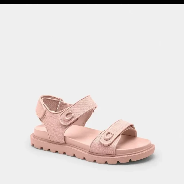 Coach Slippers Logo-pattern slide with lug sole product detail image 24