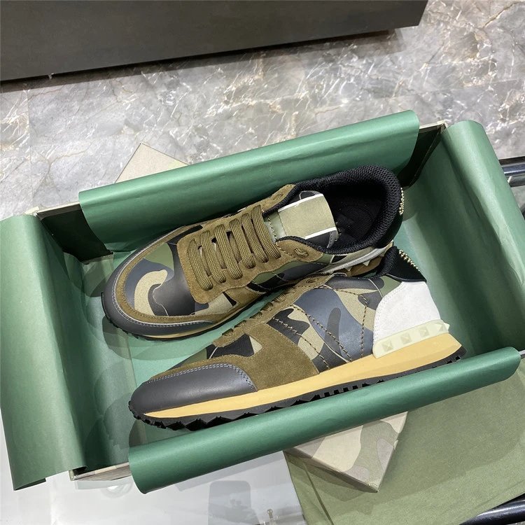 Unbranded Sneakers Low-Top Camouflage Studded — 5