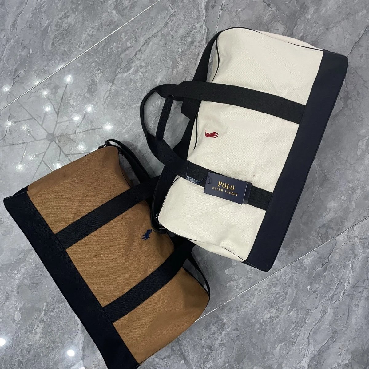 Polo Ralph Lauren Travel Bags Canvas duffel bag with shoulder strap image 3