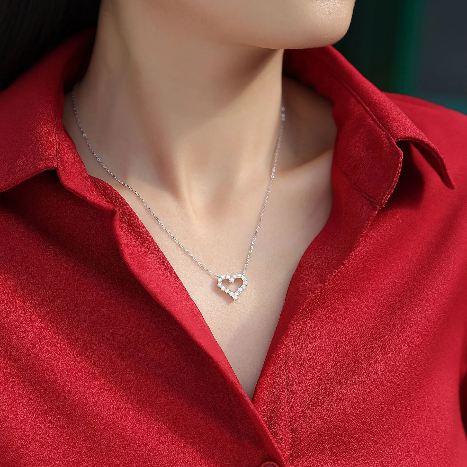 Unbranded Jewelry Moissanite Pendant Necklace image 2