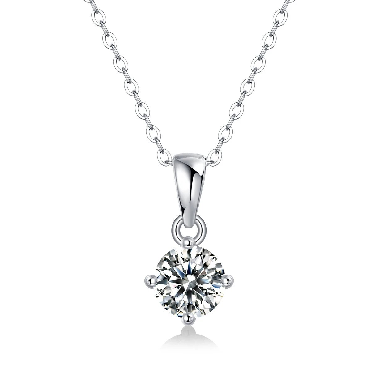 Unbranded Jewelry Moissanite Pendant Necklace — P 11446-8.0/2 Kramosang
