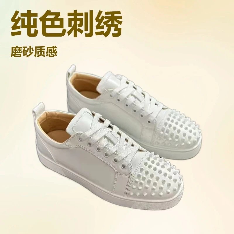 Unbranded Sneakers Low-Top Lace-Up with Studded Toe Cap image 4