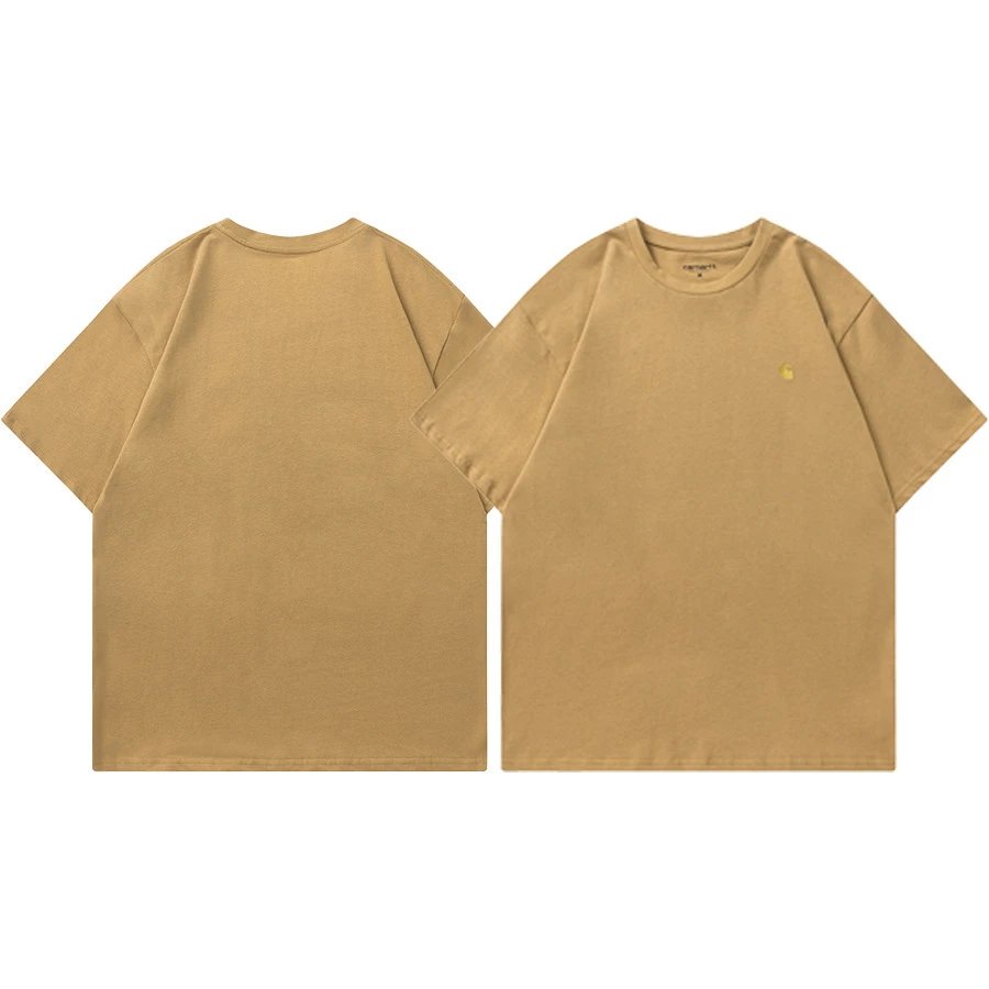 Carhartt T-Shirts Short-Sleeve Pocket T-Shirt with Logo Patch — 09 Khaki