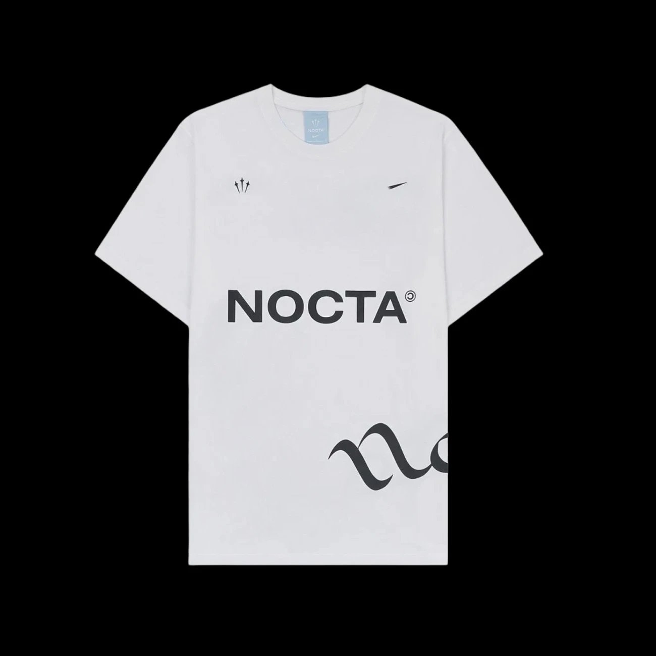 NOCTA T-Shirts Logo Graphic Crewneck T-Shirt — Style E-White