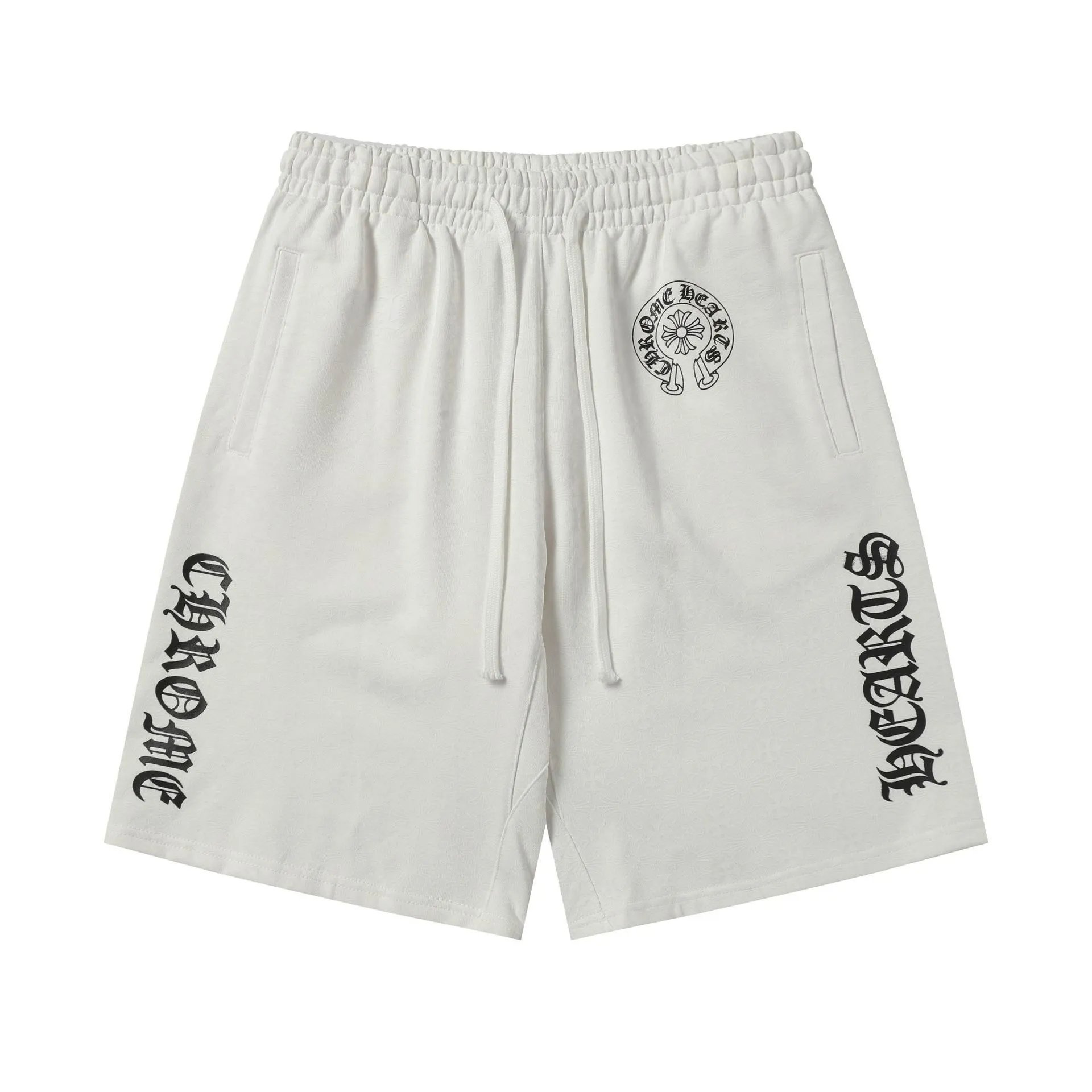 Unbranded Shorts Drawstring Graphic — 2282 white